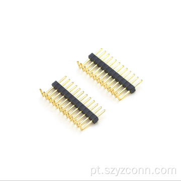 1,0 mm de cabeçalho de pino único ângulo reto